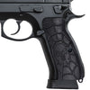 Guuun CZ75 Grips G10 Full Size CZ 75 SP01 Grips Tactical Pistol Cobweb Skull Texture H6 C - Guuun Grips