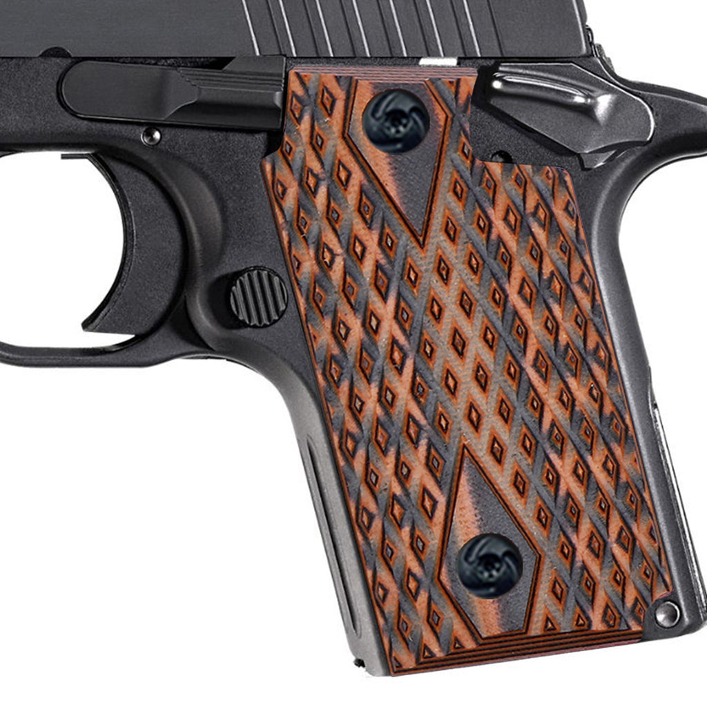 Guuun G10 Handgun Grips for Sig Sauer P238 Diamond Cut Texture - P2-DM - Guuun Grips