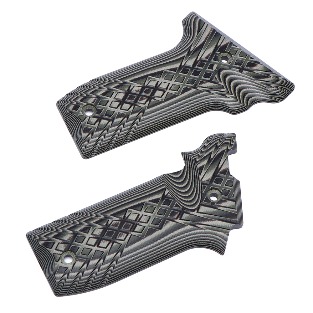 Guuun G10 Grips for S&W Victory 22 SW22 Grips, OPS Crosshatch Texture V22-JX - Guuun Grips