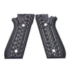 G10 Grips for Taurus PT92 Grip Compatible with PT 92/99/100/101 and Decocker Crosshatch Texture - T2-JX - Guuun Grips