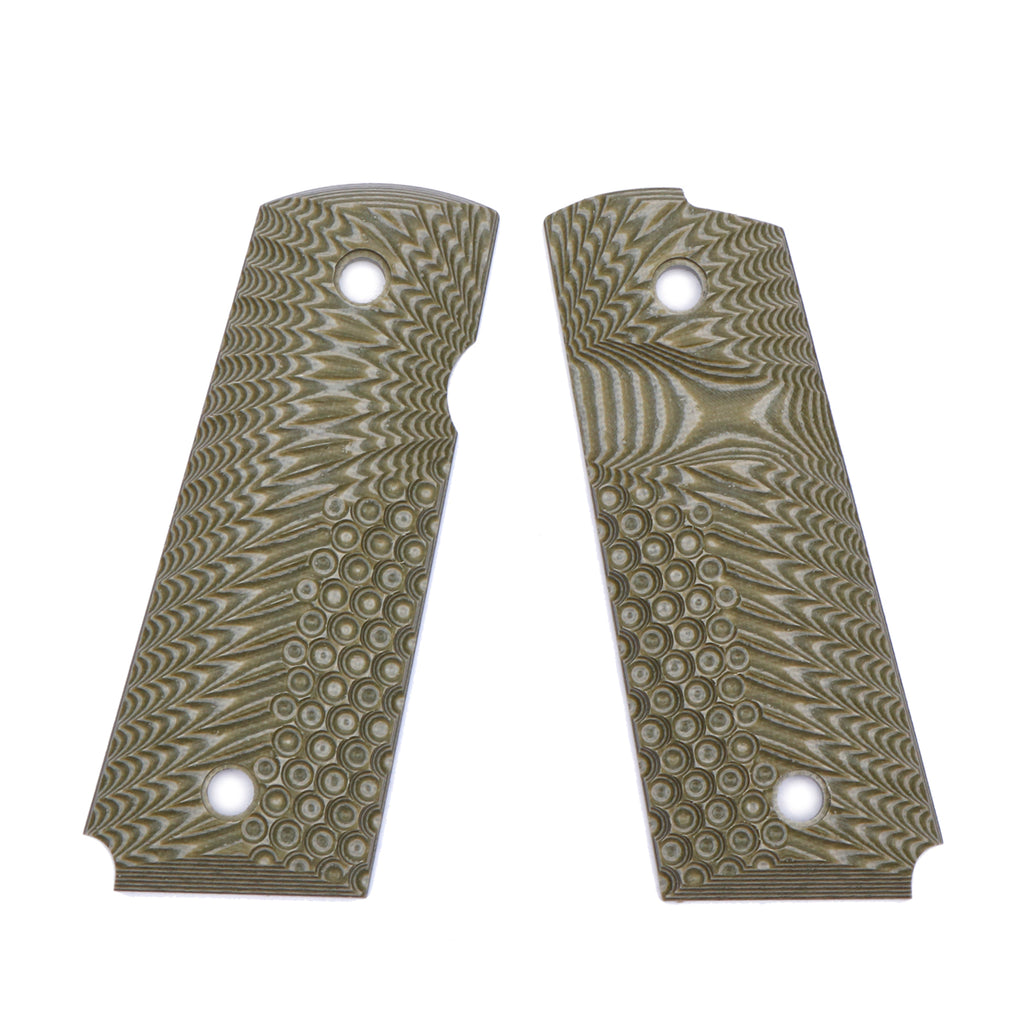 G10 Gun Grips for 1911 Compact/Officer, OPS Eagle Wing Texture - 8 Color Options - H1C-A - Guuun Grips