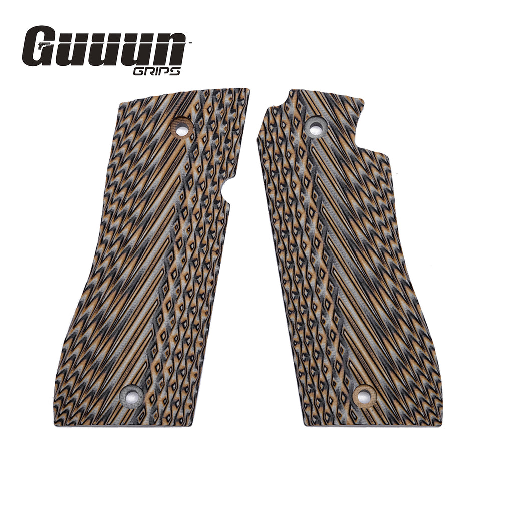 Guuun G10 Grips for Star BM/BKM Diamond Cut Texture BM-AD - Guuun Grips