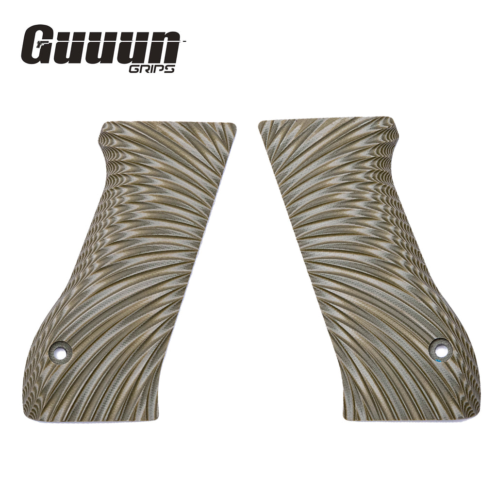 Guuun G10 Grips for Jericho 941 F9 OPS Starburst Texture - 5 Color Options JLK-S - Guuun Grips