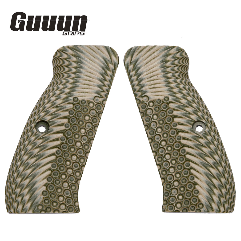 G10 Grips for CZ 75 Full Size or Compact Size  - Multiple ops textures available - Guuun Grips