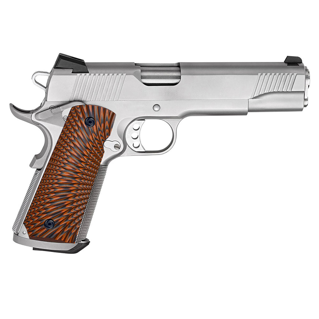 Guuun 1911 Slim Grips G10 Grips for 1911 Full Size, Sunburst Texture Big Scoop Texture Fit for Most Government Commander 1911 Pistol H1S-S - Guuun Grips