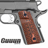 G10 Pistol Grips for Compact 1911 Officer, Diamond Cut Big Scoop Texture - H1C-DM2 - Guuun Grips