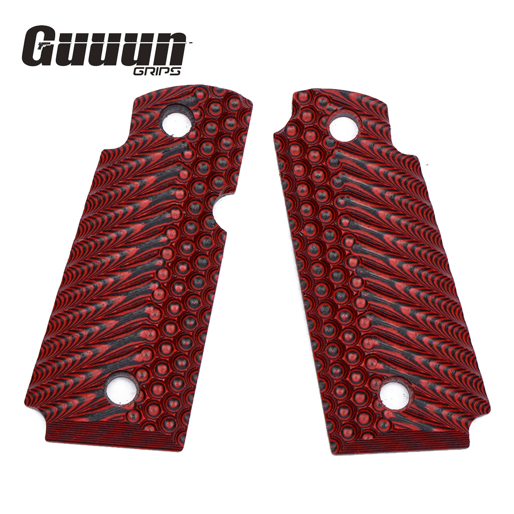 Guuun Kimber Micro Carry 380 ACP G10 Grips with Ambi, OPS Tactical Texture K3-LX - Guuun Grips