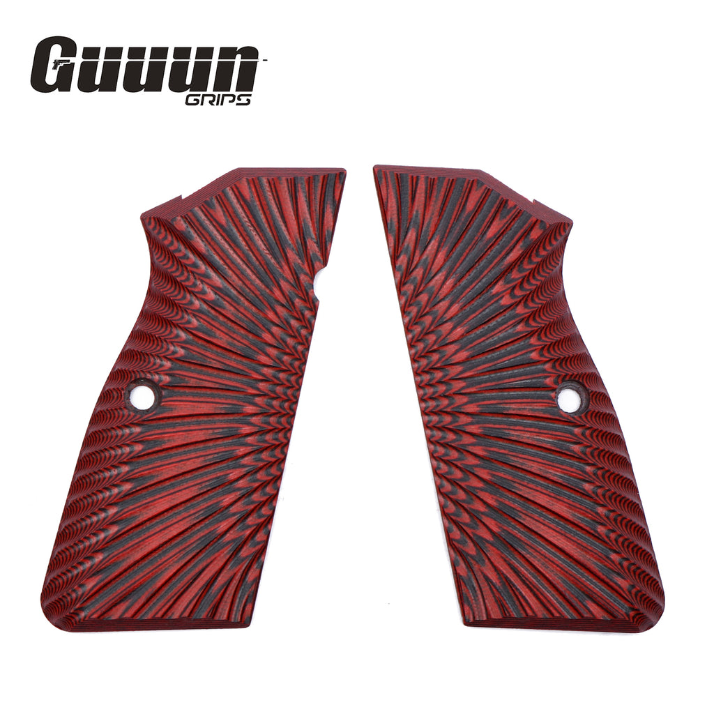 Guuun G10 Grips for Browning Hi Power Tisas Regent BR9 Sunburst Tactical Texture HP1-S - Guuun Grips