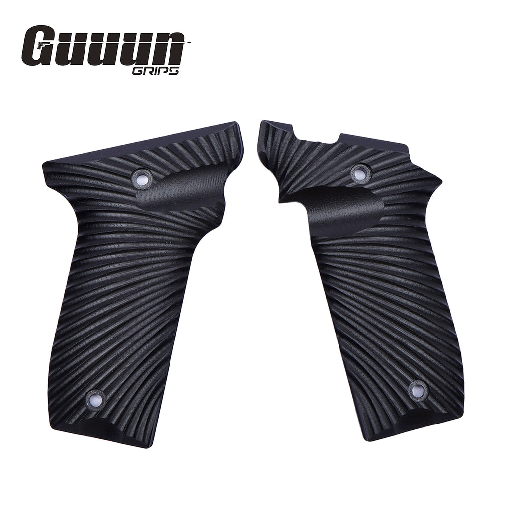 Guuun G10 Grips for S&W Victory 22 SW22 Grips, Sunburst Texture V22-S - Guuun Grips