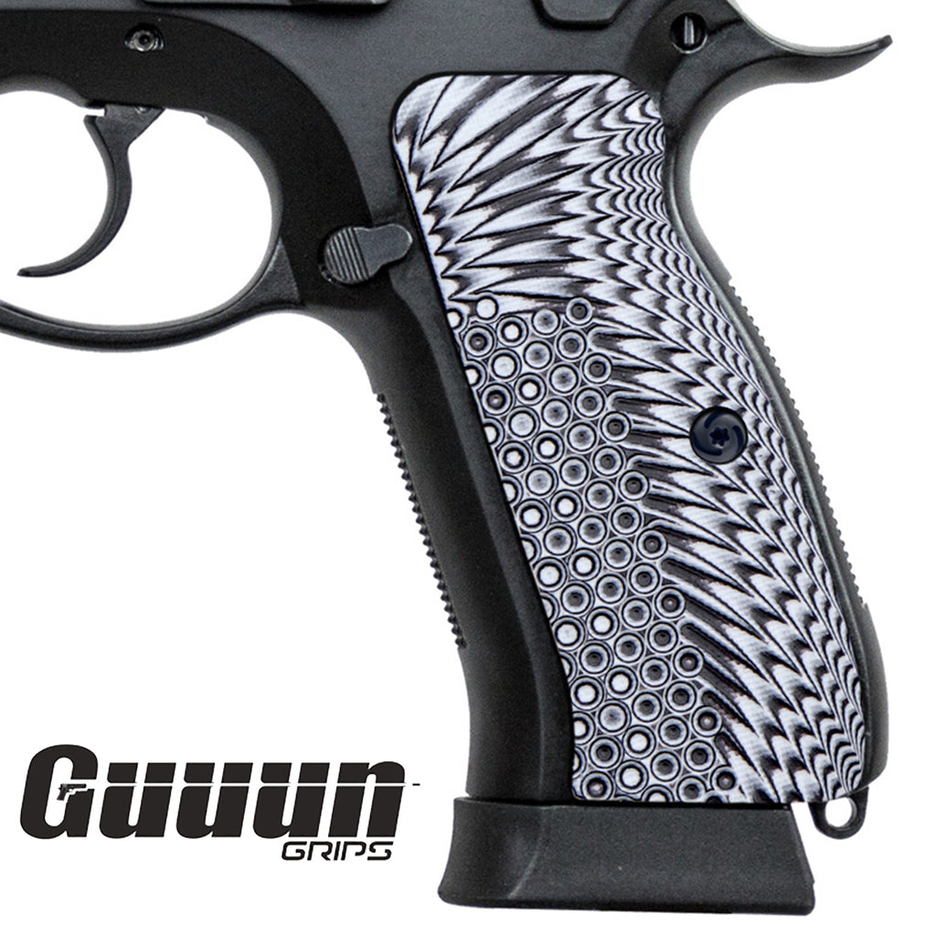 Guuun G10 Grips CZ 75 Grips Thin OPS Texture Full Size SP-01 Tactical Pistol Grips H6 A - Guuun Grips