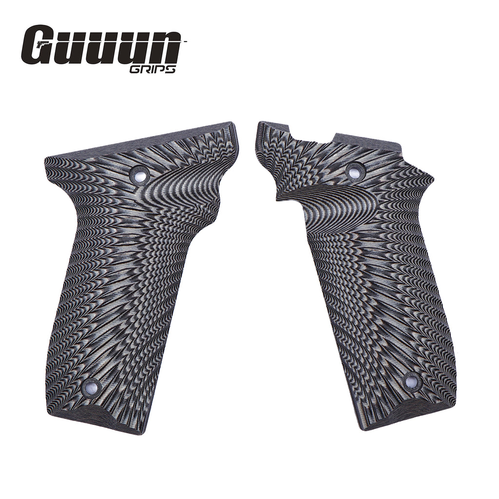Guuun G10 Grips for S&W Victory 22 SW22 Grips, Sunburst Texture V22-S - Guuun Grips