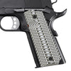 Guuun 1911 Grips G10 Full Size Government Ambi Safety Cut Custom Claw Mark Texture H1-XG - Guuun Grips